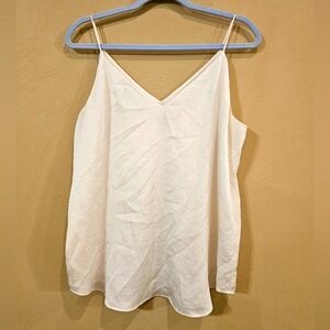 Express White V-Neck Cami M